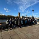 Leyland colleagues on the fundraising walk