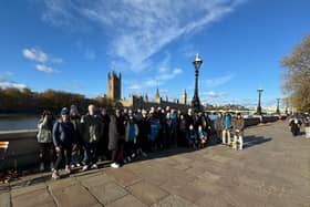 Leyland colleagues on the fundraising walk