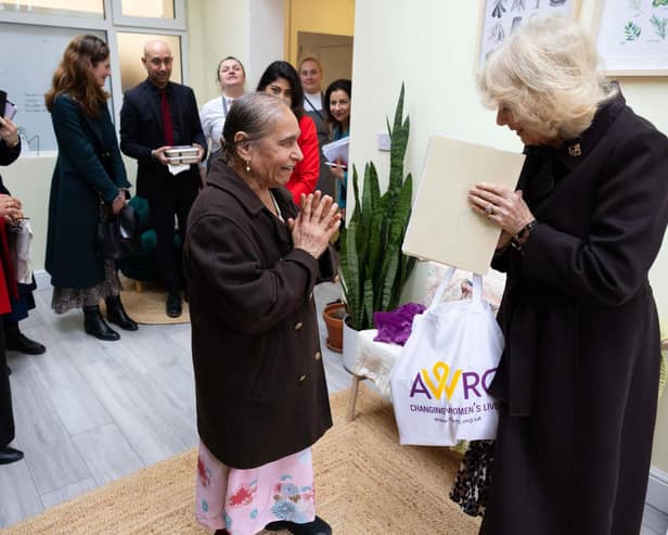 Queen Camilla visits AWRC on the charity's 45th Anniversary and meets staff and stakeholders.