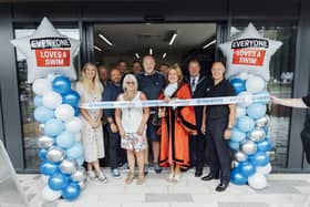 Rebecca Adlington opens Rainham Leisure Centre in July 2023.