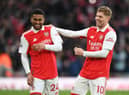 Brighton & Hove Albion have joined the race to sign Arsenal’s Reiss Nelson (left_ with the winger’s contract set to expire in the summer, according to the latest reports. Picture by David Price/Arsenal FC via Getty Images