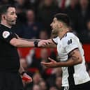 Aleksandar Mitrovic saw red against Manchester United 