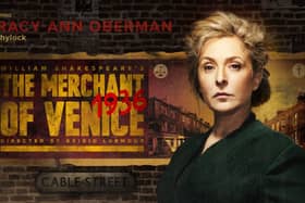 Tracy-Ann Oberman in The Merchant of Venice 1936.