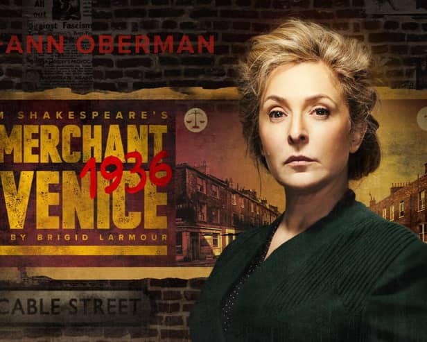 Tracy-Ann Oberman in The Merchant of Venice 1936.