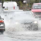  A yellow rain warning was issued by the Met Office    