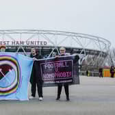 Pride Of Irons outside London Stadium