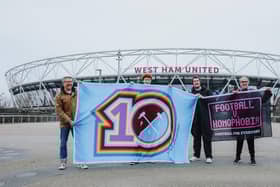 Pride Of Irons outside London Stadium
