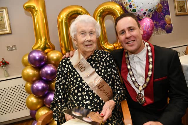Mayor of Waltham Abbey Town Council, Cllr Shane Yerrell, attended Margaret's party
