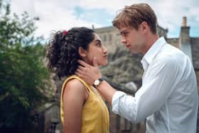 Ambika Mod and Leo Woodall star as Emma Morley and Dexter Mayhew as Dexter Mayhew and Emma Morley in the new Netflix series One Day, which is based on author David Nicholls' best-selling novel. Picture: Netflix