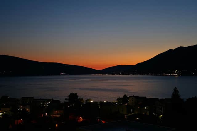 Tivat with an incredible sunset