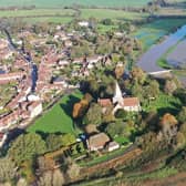 Flooding in Alfriston. Picture by Eddie Mitchell