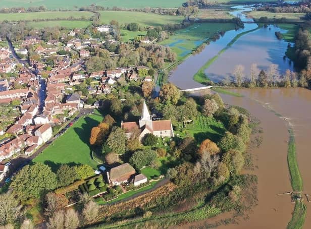 <p>Flooding in Alfriston. Picture by Eddie Mitchell</p>