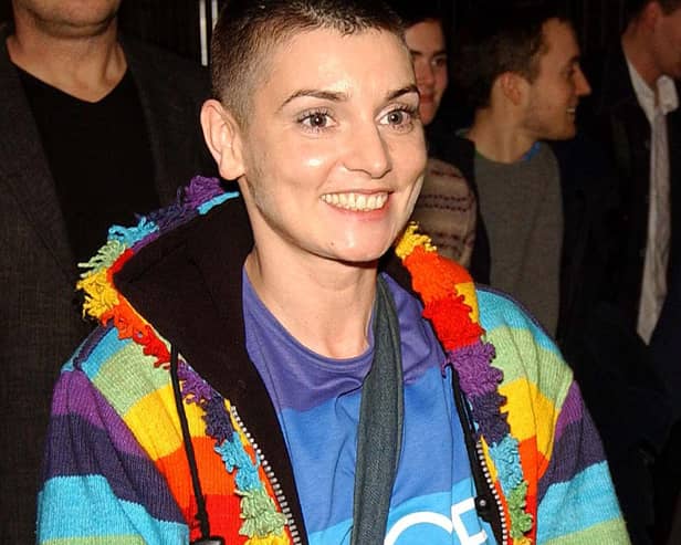 DUBLIN, IRELAND - MARCH 3:  Irish singer Sinead O'Connor attends the Irish Meteor Awards aftershow party at Renards nightclub March 3, 2003 in Dublin, Ireland.  (Photo by Getty Images)