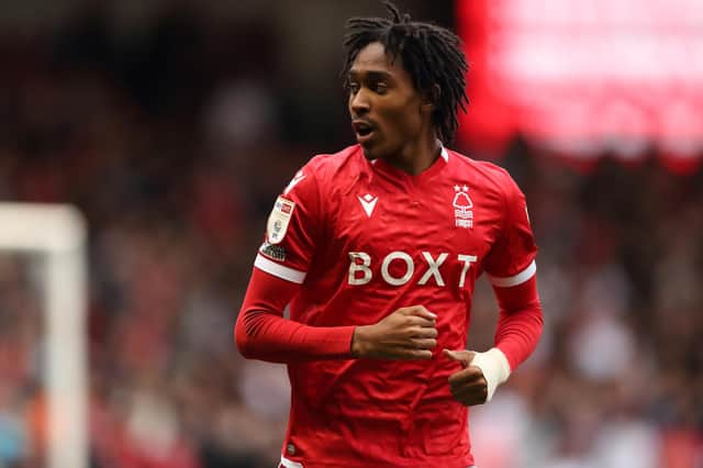 Djed Spence of Nottingham Forest.