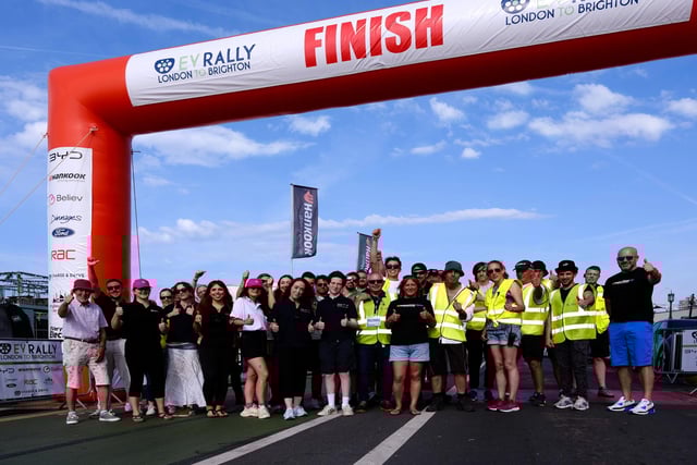 Brighton finish line