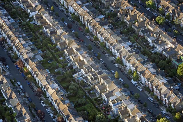 EMBARGOED TO 0001 THURSDAY JUNE 2 File photo dated 13/08/17 of an aerial view of terraced houses in south west London. Demand for housing across Ireland is up 17% over the last 12 months, according to research by property website Daft.ie. The website said demand for new homes in May 2023 is up a "staggering" 114% compared to May 2022. Overall demand in Dublin is double the national rate at 34%. Eighteen of the 26 Republic of Ireland counties have seen an increase in demand. Issue date: Friday June 2, 2023.