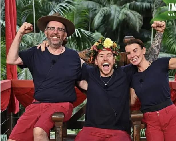 I'm A Celebrity Rev Richard Coles, Danny Jones, and Coleen Rooney/ITV