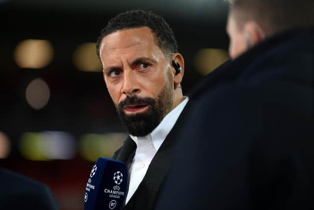 BT Sport pundit and Manchester United legend Rio Ferdinand spoke to Brighton stars Adam Lallana and Danny Welbeck about Roberto De Zerbi. (Photo by Michael Regan/Getty Images)