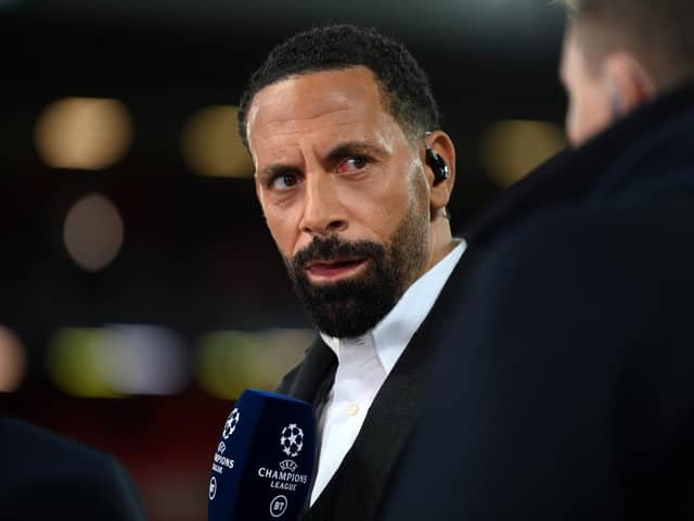 BT Sport pundit and Manchester United legend Rio Ferdinand spoke to Brighton stars Adam Lallana and Danny Welbeck about Roberto De Zerbi. (Photo by Michael Regan/Getty Images)