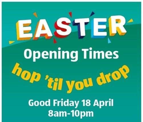 Aldi Easter opening times