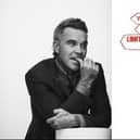 From left: Portrait by Jason Hetherington; Limiting Self Beliefs; Robbie Williams portrait by Marc Roses; Radical Honesty 3; Radical Honesty 2. © Robbie Williams, 2025