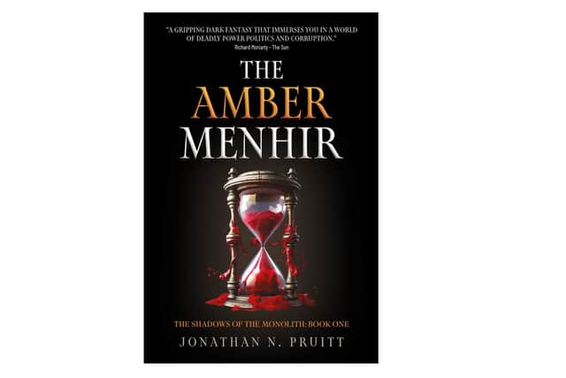 The first book in The Shadows of the Monolith series, The Amber Menhir by Jonathan N. Pruitt is a work of dark fantasy that introduces readers to the cloistered halls of the menhirs, venerable institutions of magical instruction established to prevent a celestial calamity that threatens all life. Picture – supplied.
