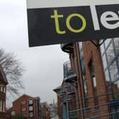 Residential property in York with the to let signs showing, as Paragon, the UK's third largest buy-to-let mortgage firm said it was facing funding uncertainties.