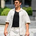 Tom Daley spotted carrying iconic Diet Coke crochet bag.