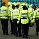 Police presence inside Celtic Park before the Ladbrokes Scottish Premiership match between Celtic and Rangers.