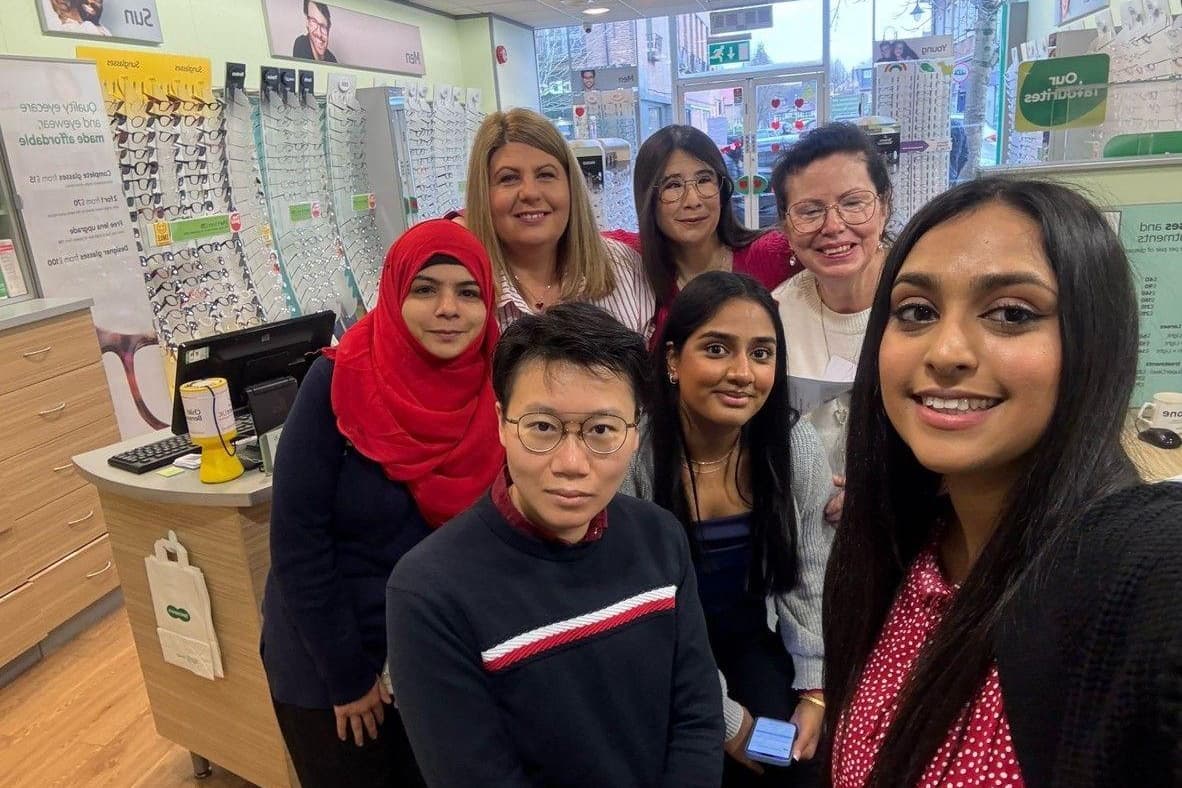 Community Opticians Opticians spread the love for British Heart Foundation