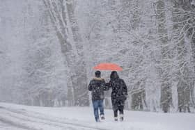 Stock image of snow in Yorkshire.