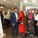 Alok Kotecha, Retail Director, The Mayor & Mayoress of Harrow and Hiral Kotecha, Ophthalmic Optician.