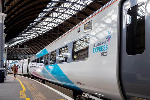 TransPennine Express train - services will be hit by rail strikes on November 5, 7, and 9.