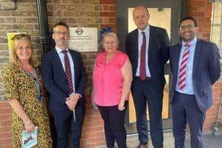 Joe Powell MP, Tom Rees, and Wasim Butt from Ormiston Academies Trust.