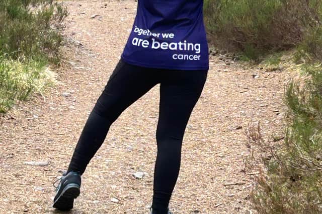 Paula travelled to Scotland for some hill walking to prepare for the trek.