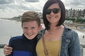 Parent carer Hayley and her son Charlie