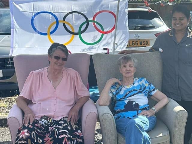 Woodlands View residents during the mini-Olympics.