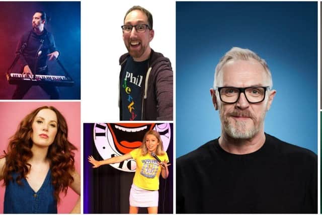 The stellar line up of comedians performing for Shake with Laughter on 22 October