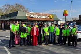 McDonald's volunteers with the Mayor of Hounslow