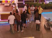The speech took place after the islanders enjoyed a party with Jax Jones.