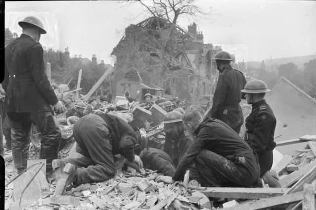 V1 damage, London 1944