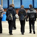Pupils at Heath Park Business and Enterprise College, Wolverhampton, which has been named England's most improved school, according to league tables.