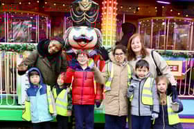 Guests attend the Hyde Park Winter Wonderland Winter Wishes charity morning created for those who might otherwise find it difficult to attend Winter Wonderland due to physical, sensory, or financial requirements on 27th November 2024