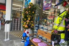 The store window