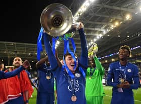 Gilmour was an unused substitute when Chelsea lifted the Champions league in 2021. (Photo by David Ramos/Getty Images)