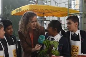 Langley Park Primary School pupils taking part in the eco-warriors programme
