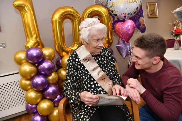 Margaret and grandson Ben