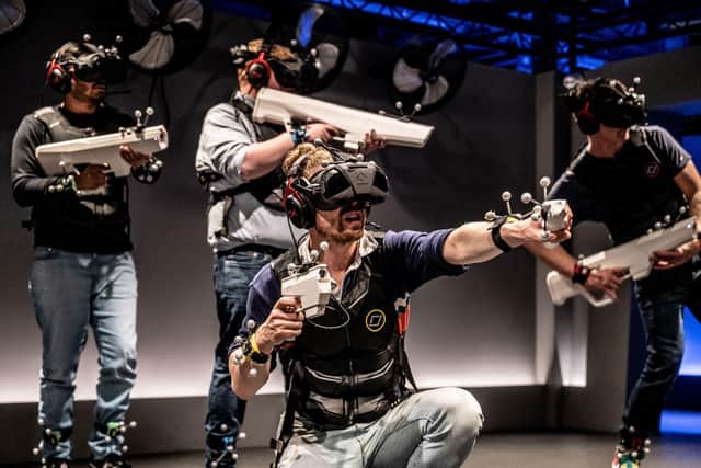 An incredible, futuristic virtual reality experience, Sandbox VR at Gravity MAX Wandsworth, from just £25.00 per person.