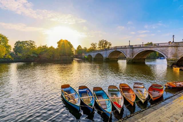 Richmond Bridge at sunrise.