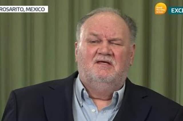 <p>Thomas Markle appeared on ITV's GMB the morning after his daughter and son-in-law took part in an Oprah Winfrey interview (Picture: ITV)</p>